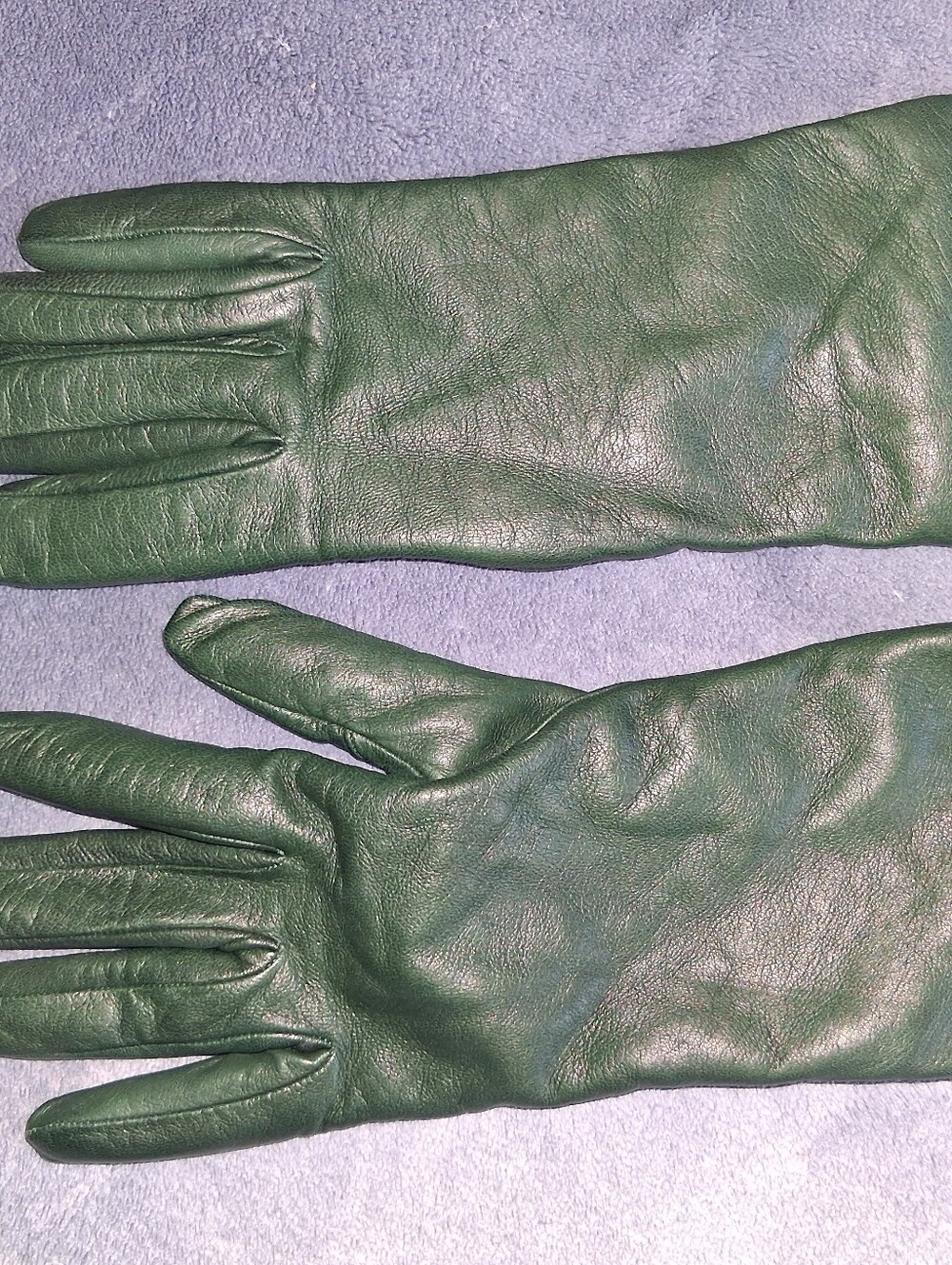 Talbots Women's Forest Green Leather Gloves